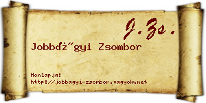 Jobbágyi Zsombor névjegykártya