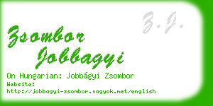zsombor jobbagyi business card